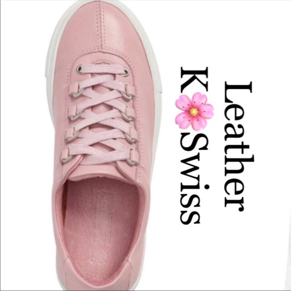 Women's K-Swiss Pink leather sneakers